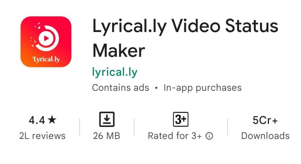  Lyrical.ly Video Status Maker